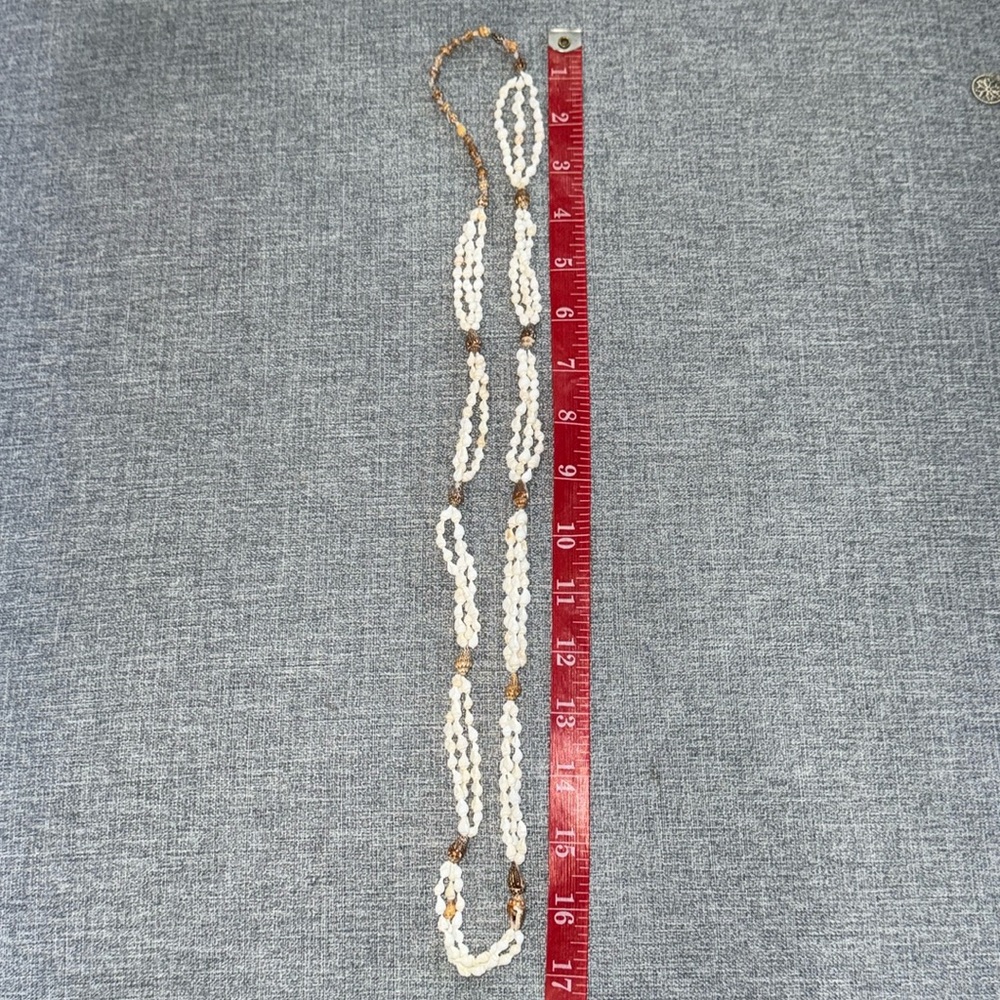 Women’s Long Costume Shell Necklace